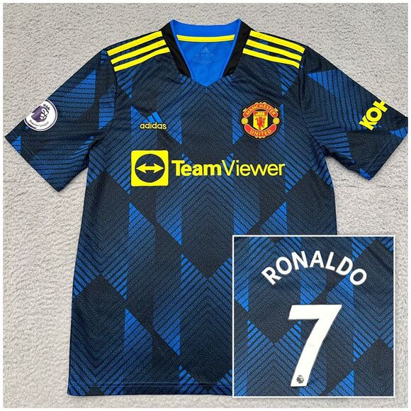 adidas Other - Adidas 2021/22 Manchester United UCL Third Jersey #7 Ronaldo Youth XL Soccer